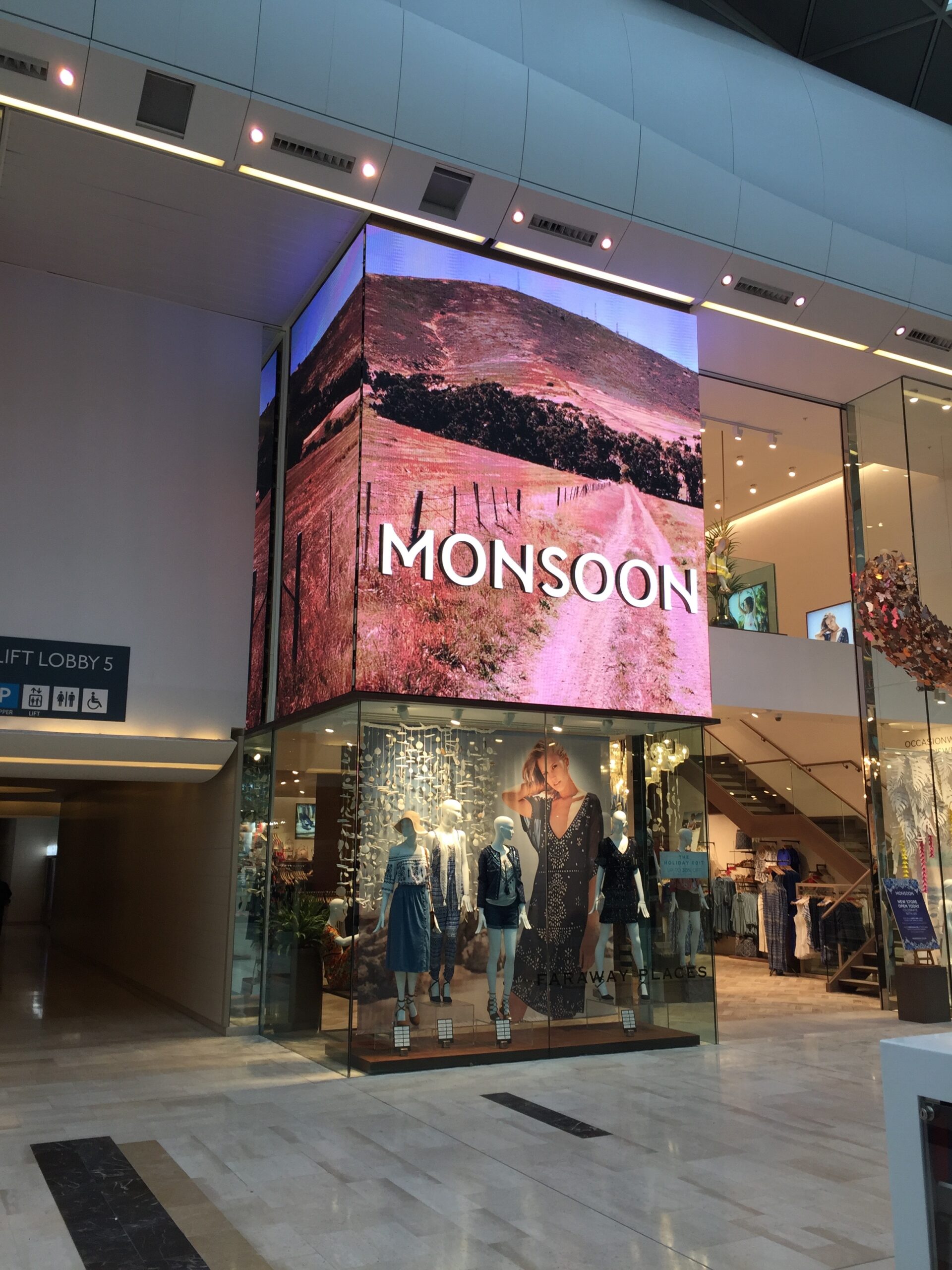 Monsoon Westfield White City External LED Display - PAI Visual